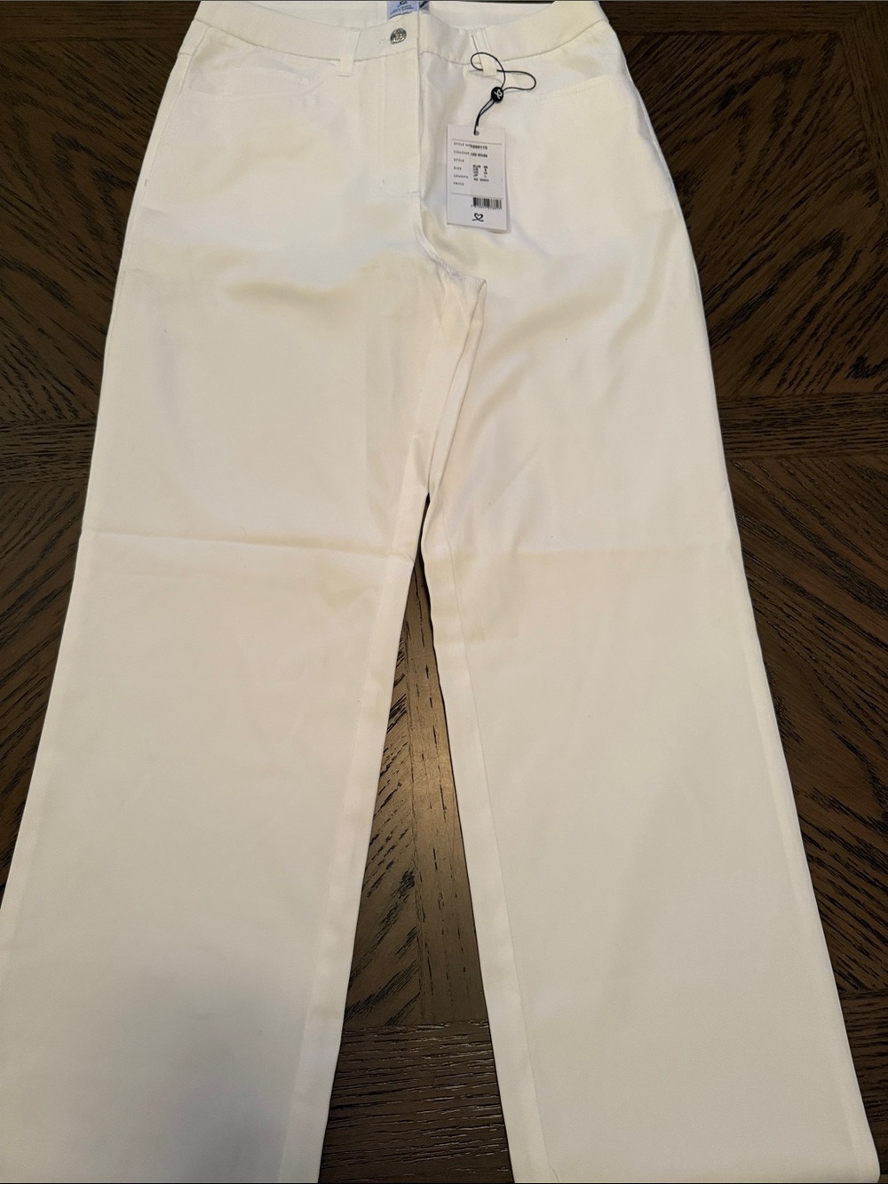Daily Sports White Wide Leg Golf Trousers